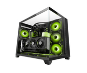 Mars Gaming MC-3C Caja ATX Vista 3D Triple Cristal Templado Diseño Doble Cámara Lateral Negro