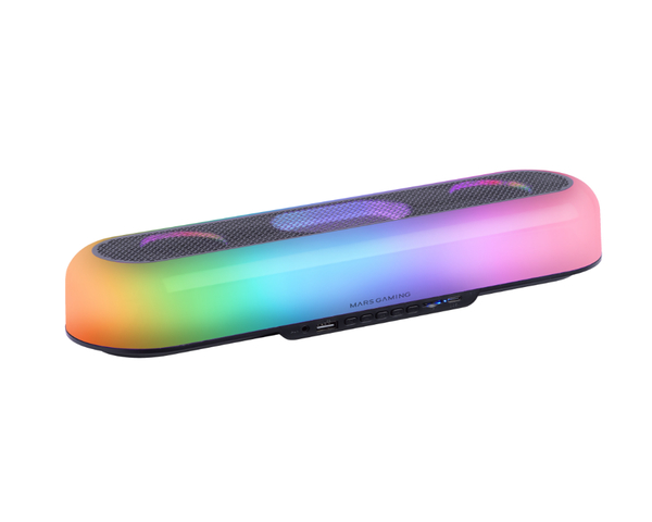 Mars Gaming MSB-ORB Barra de Sonido Bluetooth 5.3 RGB 360º 20W Negro