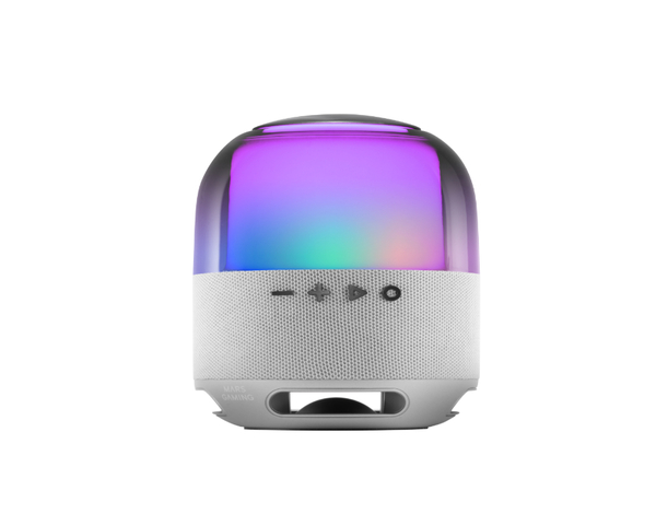 Mars Gaming MS-FLOW Altavoz Portátil Bluetooth 5.3 RGB 360º 15W Blanco