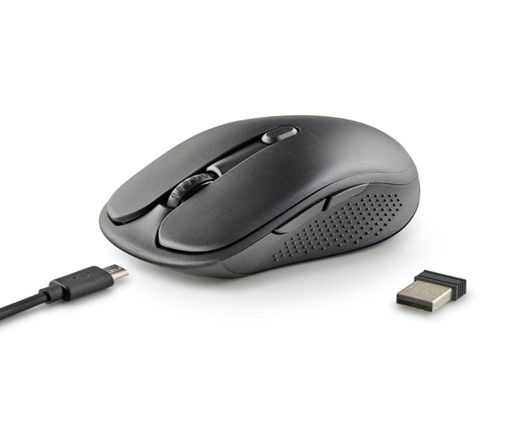 NGS Ratón EVO Spook Inalámbrico Recargable Negro