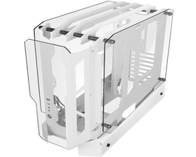 Mars Gaming MC-Edge Caja Gaming ATX Diseño Open Air Triple Cristal Templado USB-C USB 3.0 Blanco