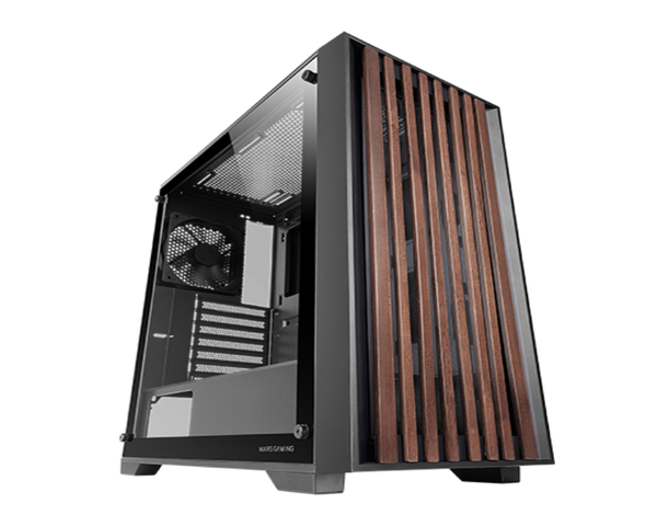 Mars Gaming MC-WOOD Caja ATX Madera Negro