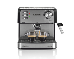 Haeger Cafetera Super Espresso 20 Bares Negro