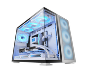 Mars Gaming MC-NOVA2 Caja Gaming Custom XXL E-ATX Doble Cristal Templado Aluminio USB-C Blanco