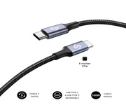 Subblim Cable Plus 100W CC 1M Negro