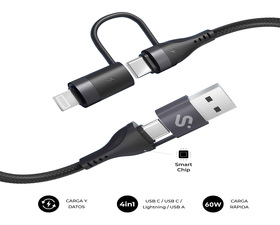 Subblim Cable Top 4In1 60W CCLA 1,2M