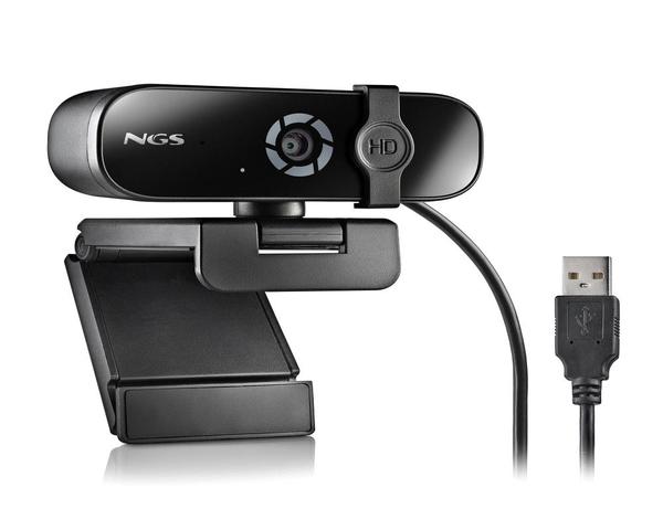 Cámara web NGS HDX-2K 2K 2560x1440/5Mpx/Micrófono multidireccional/Filtro privacidad/Base ajustable