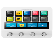 Mars Gaming Msd-pro Control Deck 10 Teclas Lcd 4 Diales Pantalla Táctil Extendida Animada Blanco