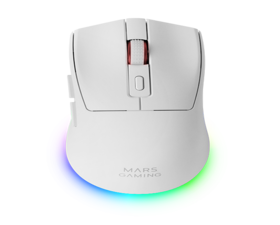 Mars Gaming Mm-t3 Ratón Inalámbrico Rgb Óptico Bluetooth 5.0 14400 Dpi Switches Huano Blanco