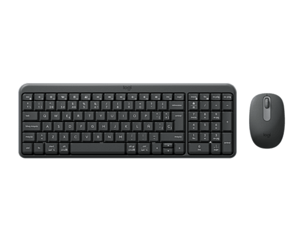 Logitech MK250 Teclado y Ratón Inalámbricos Compact Negro