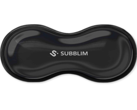 Subblim Ergo Crystal Flex Reposamuñecas Ratón Negro