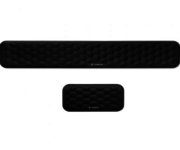 Subblim Kit Ergo Airpadding Reposamuñecas Ratón y Teclado Negro