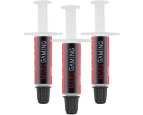 Mars Gaming MT0X3 Kit 3x Pastas Térmicas CPU Alta Conductividad Térmica 6W/m·K Hasta 280°C 3x1g (3g)