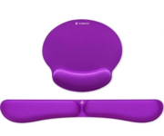 Subblim Kit Ergo Memoryflex Alfombrilla Ratón y Reposamuñecas Teclado Morado